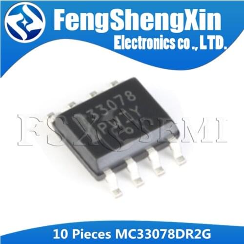 10pcs/lot MC33078DR2G MC33078 MC33078DR 33078 SOP-8 Low Noise Dual/Quad Operational Amplifiers IC