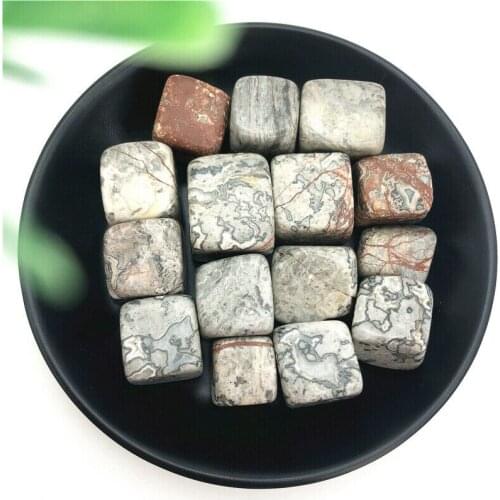 100g Natural Picasso Stone Quartz Crystal Cube Rocks Stones Polished Healing Natural Stones and Minerals