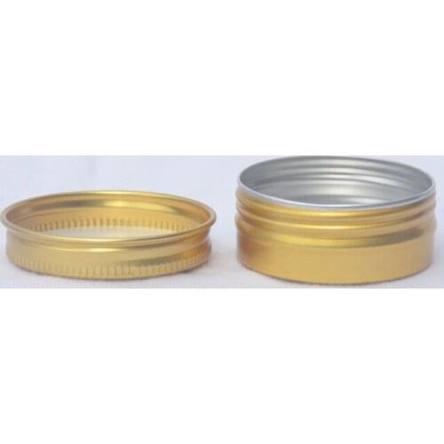 20/50/100pcs 15g Eye Cream Hair Conditioner Tin Cosmetic Metal Gold Empty Aluminum Pot Jars Cosmetic Containers With Lid