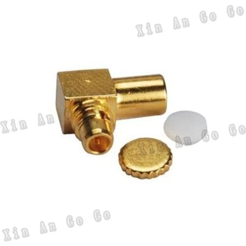 5 pcs RF MMCX adapter with MMCX male right angle soldering connector with RG405 cable fast ship