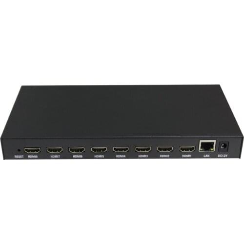 8*HDMI Encoder H.264 To IP Video Encoder IPTV Facebook Live Streaming Encoder HD Encoders H264 With UDP HLS RTMP RTSP HTTP ONVIF