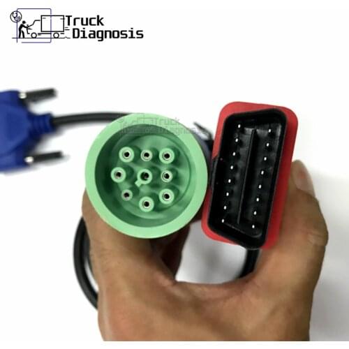 9Pin to OBDII Cable for DPA5 Portocol Adapter 5 OBD II diagnostic cable