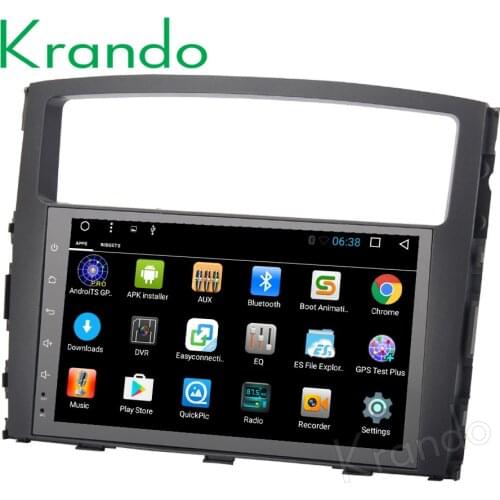Krando Android 8.1 9" (no dvd) car radio gps multimedia for mitsubishi pajero V97 2006-2015 navigation system WIFI BT Playstore