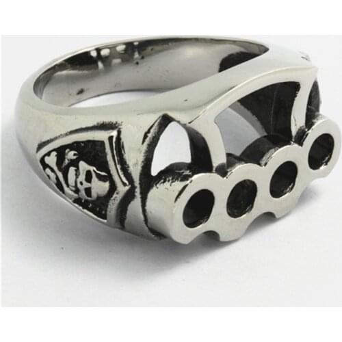 Boxing Ring 316L Stainless Steel Fist Ring