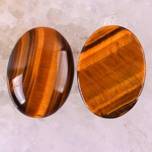 30x22MM Tigereye Bead Oval Cabochon CAB GEM Jewelry Making (2pcs/lot) H050