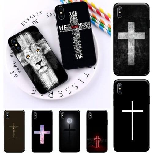 Jesus Christ Cross religion Phone Case for iPhone 11 12 pro XS MAX 8 7 6 6S Plus X 5S SE 2020 XR soft shell funda hull