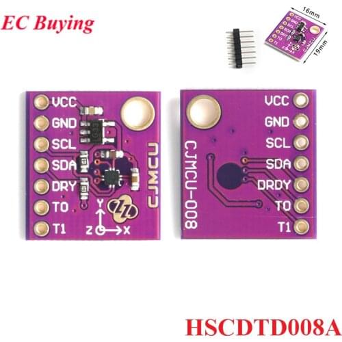 HSCDTD008A 3-Axis Three Axis Magnetometer Compass Magnetic Sensor Module 3.3V to 5V IIC I2C Interface For Arduino CJMCU-008