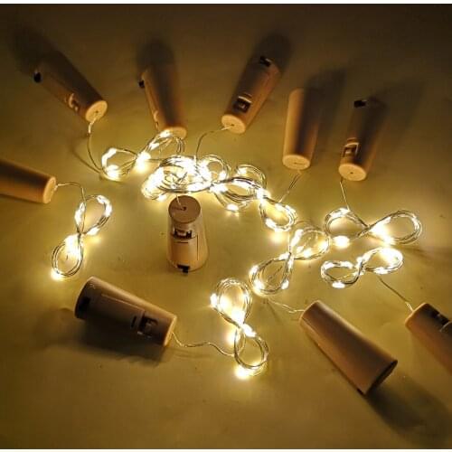 LETAOSK NEW 10pcs 10 Led Bottle Cork String Light Night Fairy Lamp Warm White