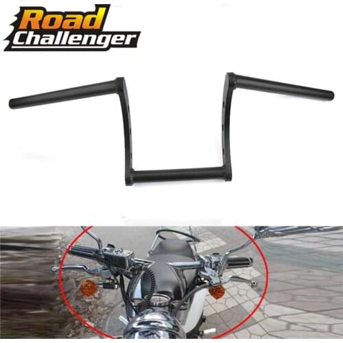 Motorcycle Black Drag 1" Z Bar Motorbike Handlebar Custom 25mm or 7/8'' 22mm For Harley Sportster Chopper Bobber Softail Dyna