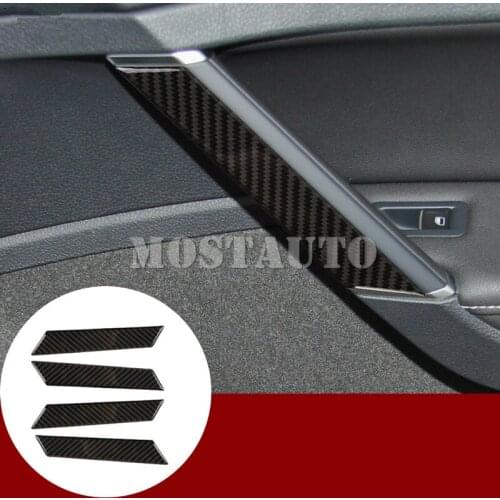 For Volkswagen VW Golf 7 MK7 Carbon Fiber Car Door Grab Handle Cover 2013-2018 Car Accessories Interior Car Decor Car Trim