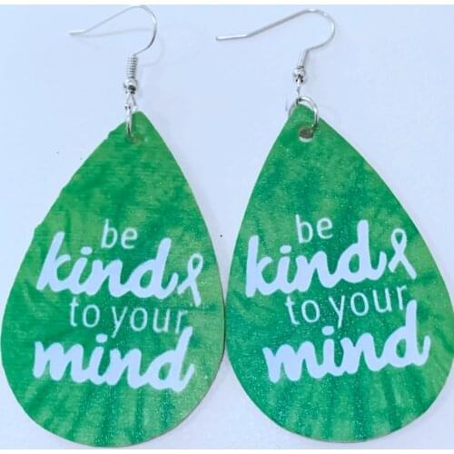 New 20 Styles Be Kind Tie Dye Earth Day Earrings Rainbow Teacher Earrings Be Happy Be Proud Teardrop Earrings