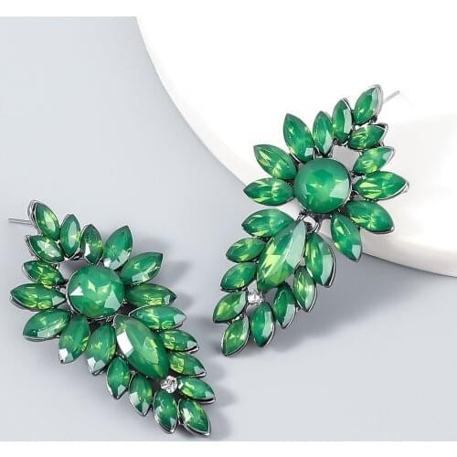 New Shiny Simple Black Plated Exaggerated Pendant Big Drop Earrings for Women Fashion Rock Jewelry