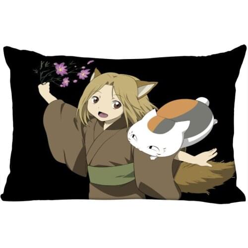 Cushion Natsumes Book of Friends Cover Throw Pillow Case Rectangle Cushion For Sofa/Home/Car Decor Zipper Custom PillowCase