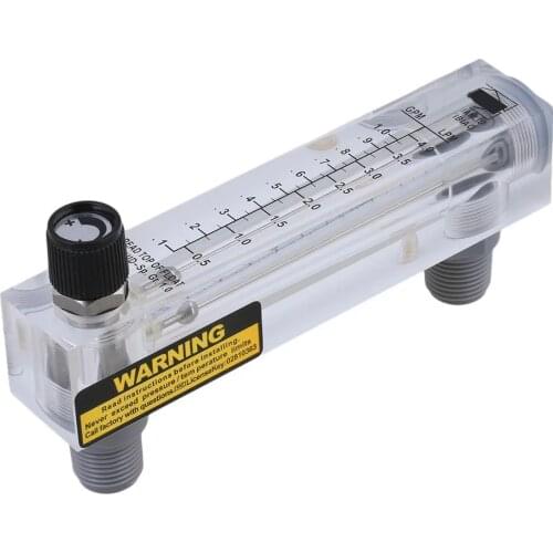 LZM-15T Adjustable Panel Type Flowmeter Flow Meter for Liquid 0.5-4LPM