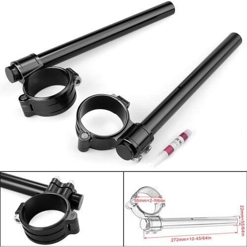 For BMW R NINE T Adjustable Handlebar Clip-on 55mm Clip Ons Fork Handle Bars RnineT R NineT 2019 2018 2017 2016 2015 2014