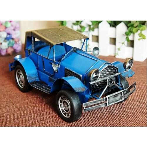 Handmade Car Model Retro Iron Classic Cars Model Bars and Clubs Decoration Birthday Gift