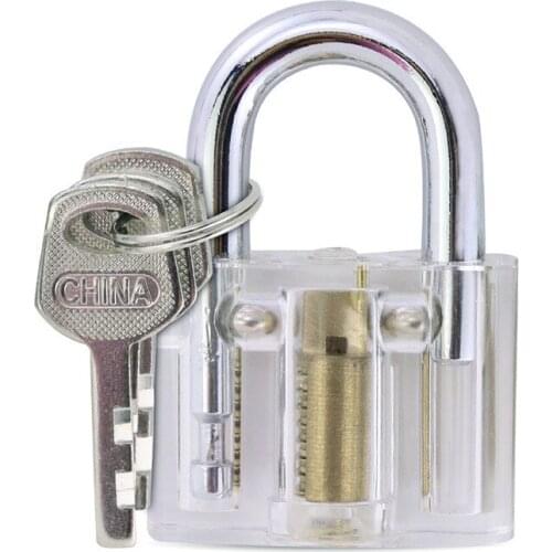 Cutaway Inside View Difficult Practice Transparent Padlock Lock Training Skill Pick View Padlock For Locksmith