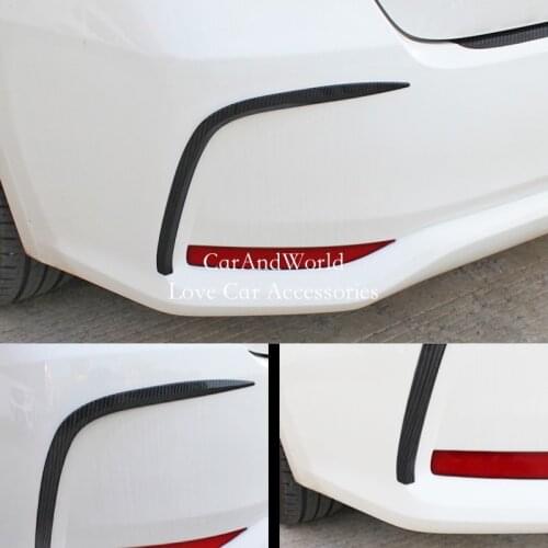 For Toyota Corolla Sedan 2019 2020 Car Tail Rear Fog Lights Frame Cover Trims Carbon Fibre Garnish Car Moulding Accessories