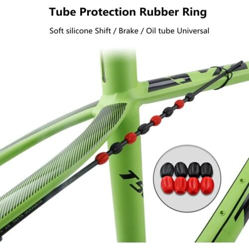 MTB Moutain Bike Transmission Shift Brake Oil Tube Protector Ring Cables Housing Silicone Protect Line Tube Cover Rubber