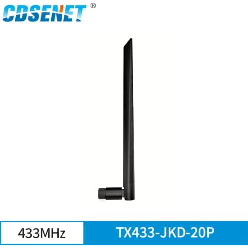 10pcs/lot Wifi Antenna 433MHz SMA-J 4.0dBi High Gain TX433-JKD-20P Omidirectional Straight Rubber Antenna