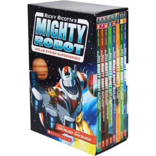 5-12 year Childrens English story book Ricky Ricottas Mighty Robot picture book help child be reader early education 8pc/set