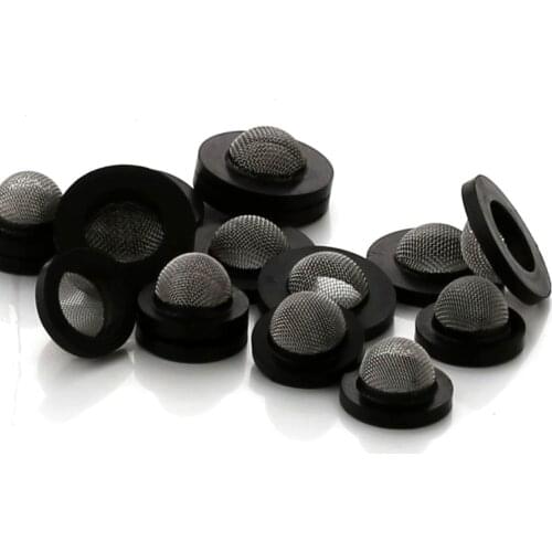 5pcs 1/2'' 3/4'' arc mesh rubber gasket washer cushion filter net gasket hose inlet pipe seal ring 304 stainless steel mesh