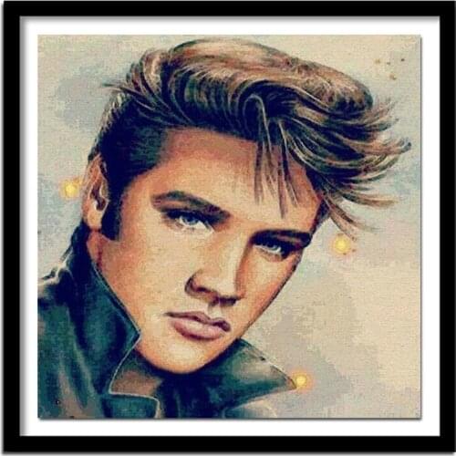 5d diamond painting cross stitch kit,3d full diamond embroidery Elvis Presley diamond portrait picture diamond needlework