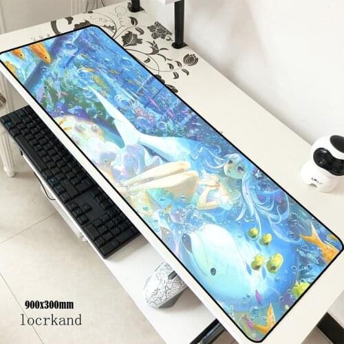 Anime mats 900x300x3mm cute gaming mouse pad big keyboard mousepad 3d notebook gamer accessories padmouse mat