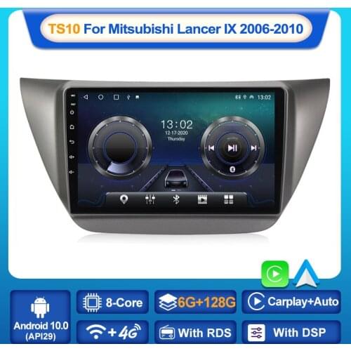 MEKEDE 6+128G Android 10 2 Din Radio Dsp dvd Carplay GPS Navi Car Multimedia Video Player For MITSUBISHI LANCER IX 9 2006 - 2010