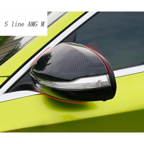 Car styling Carbon fiber for Mercedes Benz C E class W205 W213 GLC X253 rearview mirror frame door mirror covers accessories
