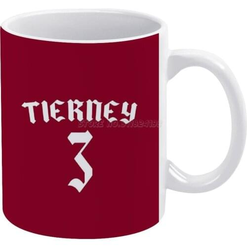 Tierney Mask White Mug Ceramic Mug Creative Mug Tierney Tierney Kit Tierney Kit Gunners Football Football Fifa 21