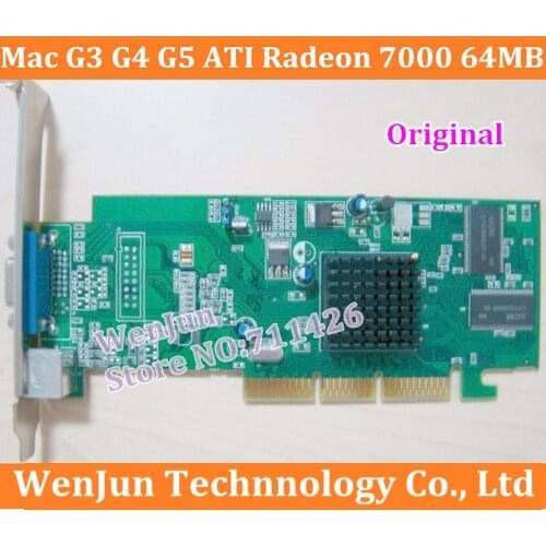 Free Shipping Original forMac G3 G4 G5 graphic card ATI Radeon 7000 64MB AGP Video Card VGA 2X /4X/ 8X for Mac G5 G4 G3