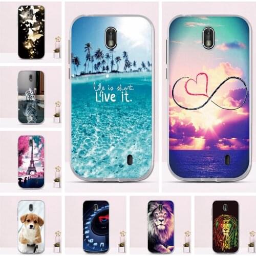 Phone Case For Nokia 1 Case Cover For Nokia 1 Cover Fundas 4.5" Print Painted Soft Silicone Case For nokia 1 Cover Shells Bags