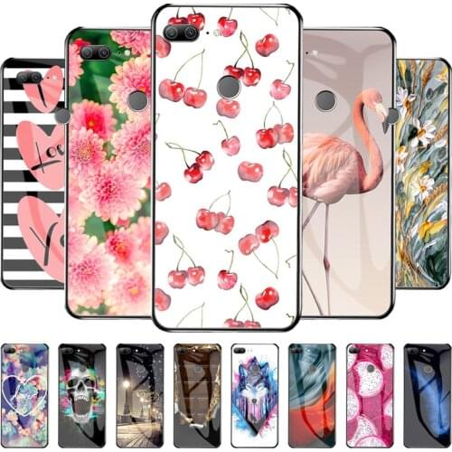 Tempered Glass Case For Honor 9 Lite Case Hard Phone Cover For Honor9 Lite Protective Fundas Honor 9Lite 5.65 inch Back Bumper