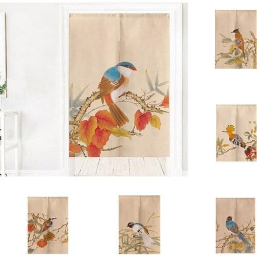 Home Cotton Hemp Door Curtain Bedroom Living Room Decoration Hanging Curtain Kitchen Partition Curtain Blackout Curtain