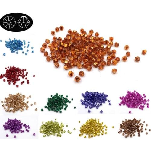 U PICK colors 3mm/1000pcs Austria Crystal Bicone Beads Glass Beads Loose Spacer Bead #5301 for DIY Jewelry Making