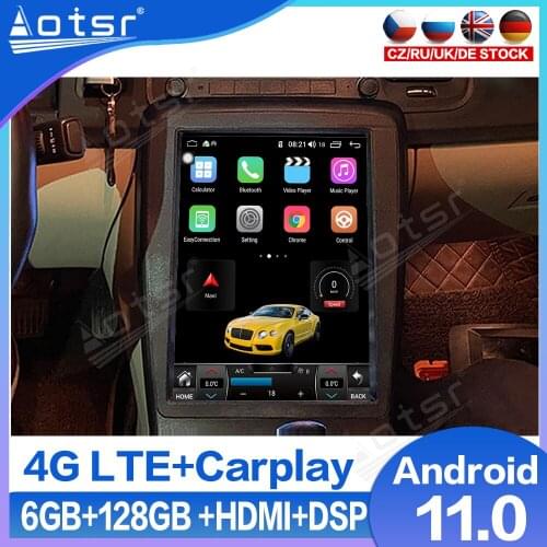 Tesla Style Screen Android 11.0 For Volvo S60 V60 2011 - 2018 Car Multimedia Player Auto Radio GPS Navigation Radio Audio Stereo