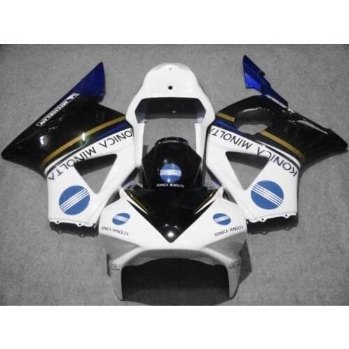 Custom Motorcycle fairing kit for H CBR 900RR 02 03 CBR954 RR 2002 2003 CBR 954RR White blue black aftermarket fairings