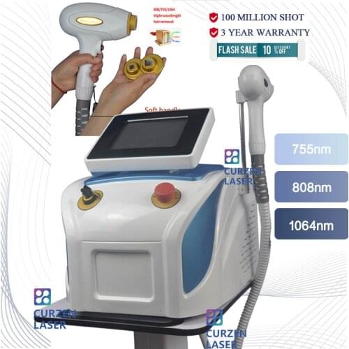 Best-selling 755nm 808nm 1064nm diode laser hair removal Alexandrite Laser for Hair Removal