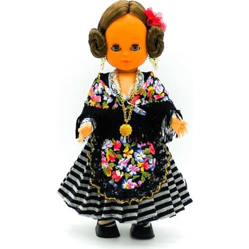 Lovedoll collection 35 cm Folk crafts dress regional typical Extremeña (Extremadura). Manufactured in Spain. Similar Nancy gift