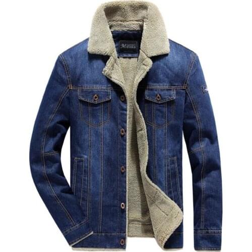 Jean Jacket Men Thick Streetwear Denim Jackets Coat Male Vintage Blue Mens Outwear Plus Velvet Windbreak