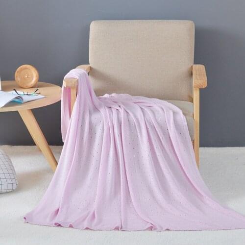 Lychee Solid Color Blanket Super Soft Blanket Winter Warm Throw Blanket for Bed Sofa Size 115x125cm