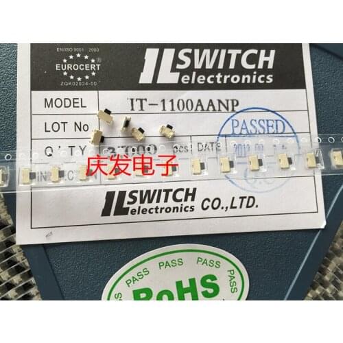 Original new 100% IT-1100 key side key 2*4*3.5 switch with a small bracket