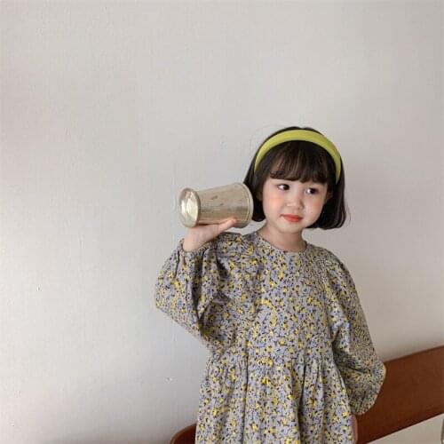 Girl Dress Kids Baby Gown 2021 Floral Spring Autumn Toddler Princess Outwear School Beach Uniform Dresses Children Clothing