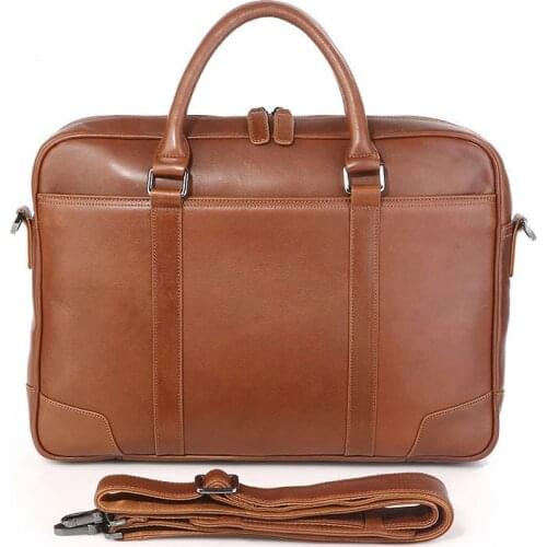 Briefcases Briefcase Male Bags Man Mens Bags 14inch Leather Business 7349-768 Mens Laptop Bag Bag Genuine Leather For Men