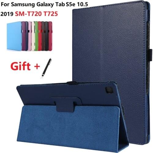PU Leather Case for Samsung Galaxy S5E 10.5 2019 SM-T720 T725 Folding Stand Smart Cover for Tab S5e Case SM-T720 SM-T725 Case