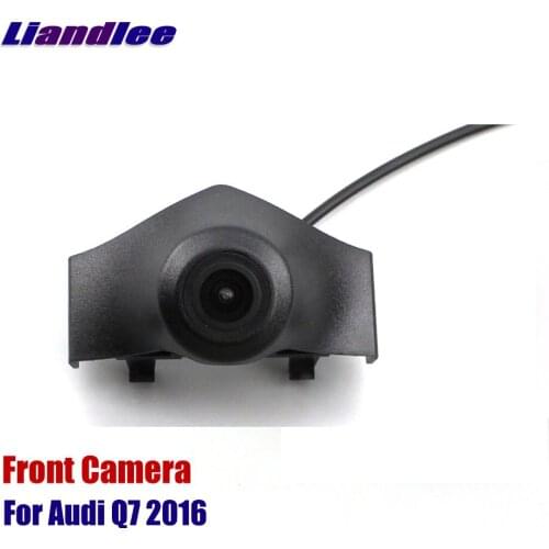 Liandlee AUTO Car Front View Camera Grill Embedded For Audi Q7 2016 2017 ( Not Reverse Rear Parking CAM )