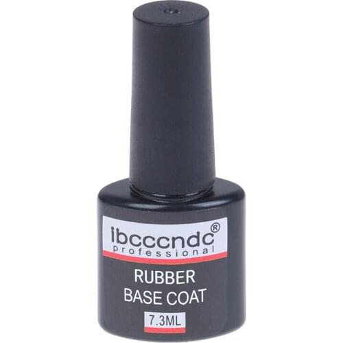 Rubber Base Coat Top Coat Gel Nail Polish Soak Off Long Lasting Nail Art Gel Varnish 7.3ML UV LED Nail Gel Lacquer