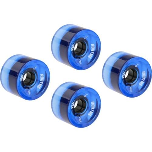 Ronyme Durable Skateboard PU Wheels Roller Soft Longboard Mini Cruiser Wheels 78A Wheels 70x51mm Skateboard ABEC-9 Bearing Wrap