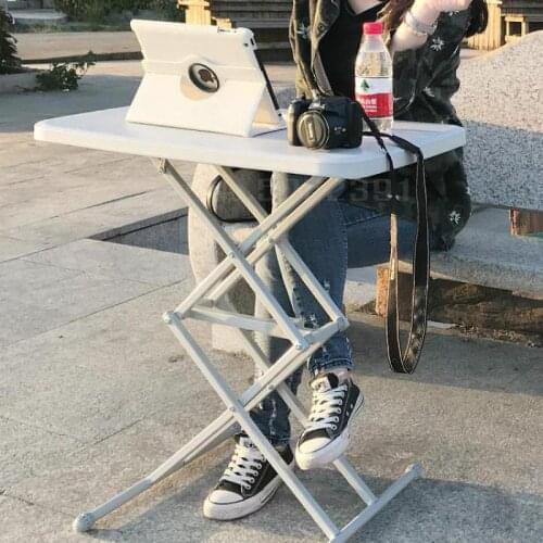 Folding Table Simple Household Table Portable Plastic Lift Computer Table Rectangular Place Small Square Table
